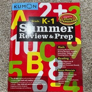 Summer Review & Prep Book for Grades K-1 - Red